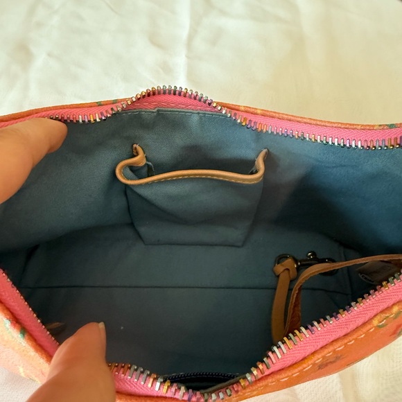 Dooney & Bourke Pink Multicolor Logo Shoulder Bag - Picture 3 of 6